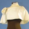 brown gown with ivory caplet